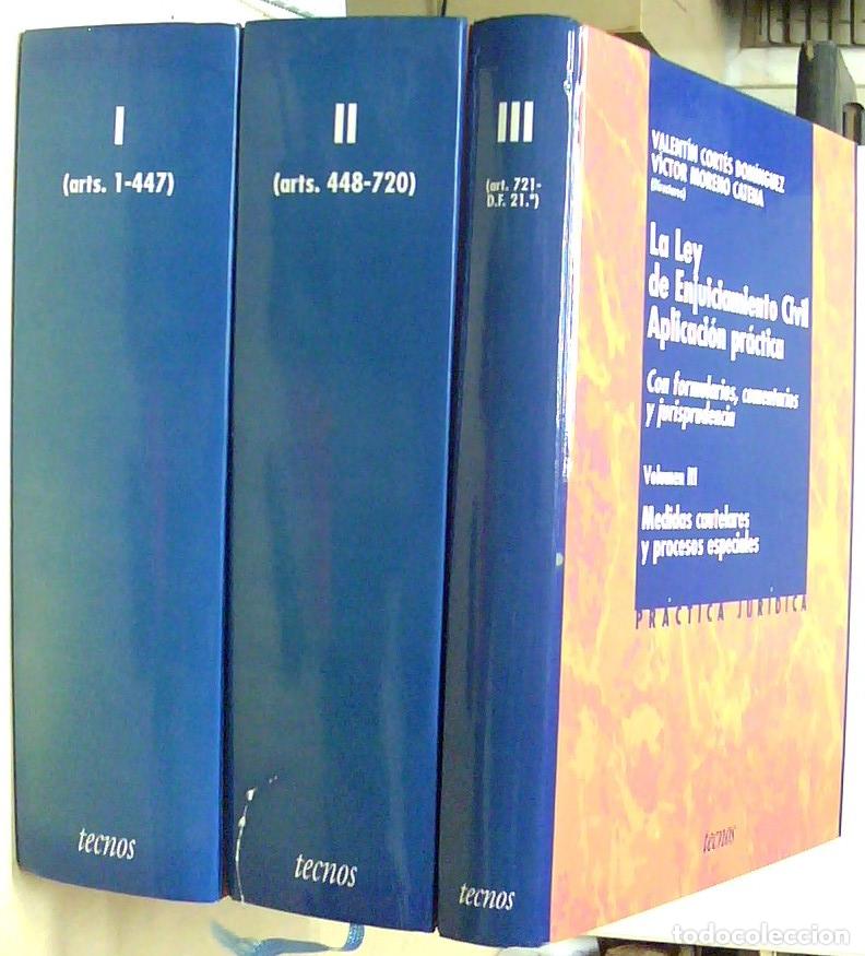 Libri di seconda mano: La Ley de enjuiciamiento civil. Aplicaci&oacute;n pr&aacute;ctica + 1 CD. 3 TOMOS - CORTES DOMINGUEZ, Valent&iacute;n y M