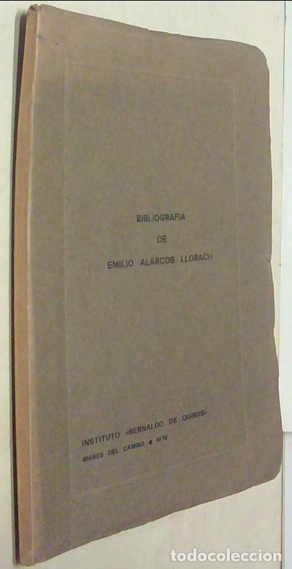 Libros: Bibliograf&iacute;a de Emilio Alarcos Llorach. Tirada de 300 ejemplares no venales - DIAZ CASTA&Ntilde;ON, Carmen: