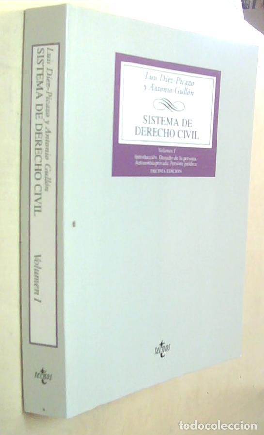 B&uuml;cher: Sistema de derecho civil. Tomo I: Introducci&oacute;n. Derecho de la persona. Autonom&iacute;a privada. Persona ju