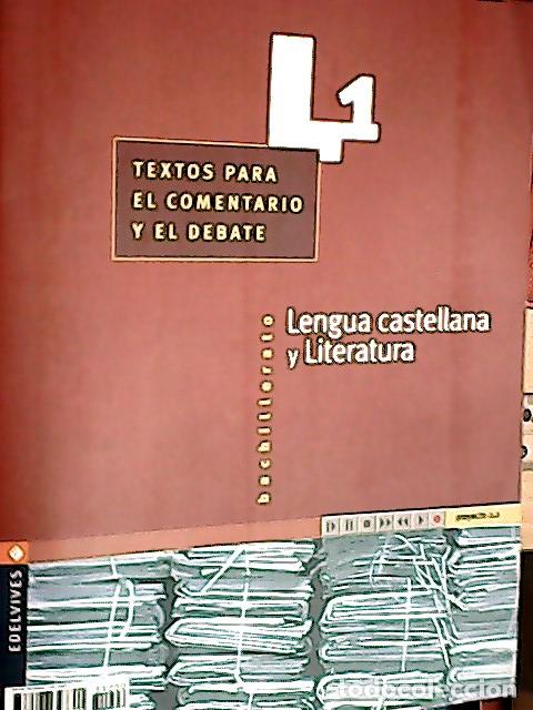 Libri di seconda mano: Proyecto 2.2, L1 textos para el comentario y el debate, lengua castellana y literatura, 1 Bachillera