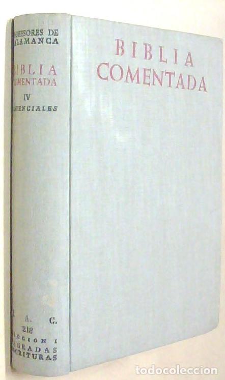 B&uuml;cher: Biblia comentada. Texto de la N&aacute;car - Ciolunga. Tomo IV: Libros Sapienciales - GARCIA CORDERO, Maxim