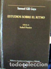 B&uuml;cher: Estudios sobre el ritmo - Gili Gaya, Samuel :