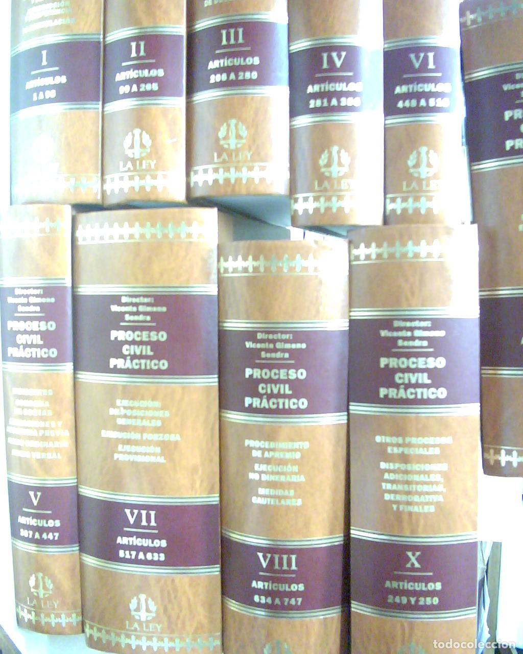 Libri di seconda mano: Proceso civil pr&aacute;ctico + CD con manual en estuche carton&eacute; editorial. 11 TOMOS - GIMENO SENDRA, Vicen