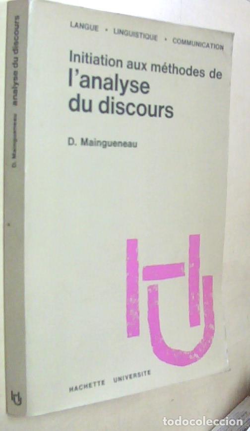books: Initiation aux m&eacute;thodes de l analyse du discours - MAINGUENEAU, D.: