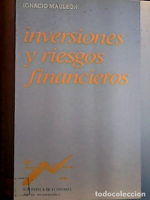 Libros: Inversiones y riesgos financieros - Maule&oacute;n, Ignacio: - Foto 1