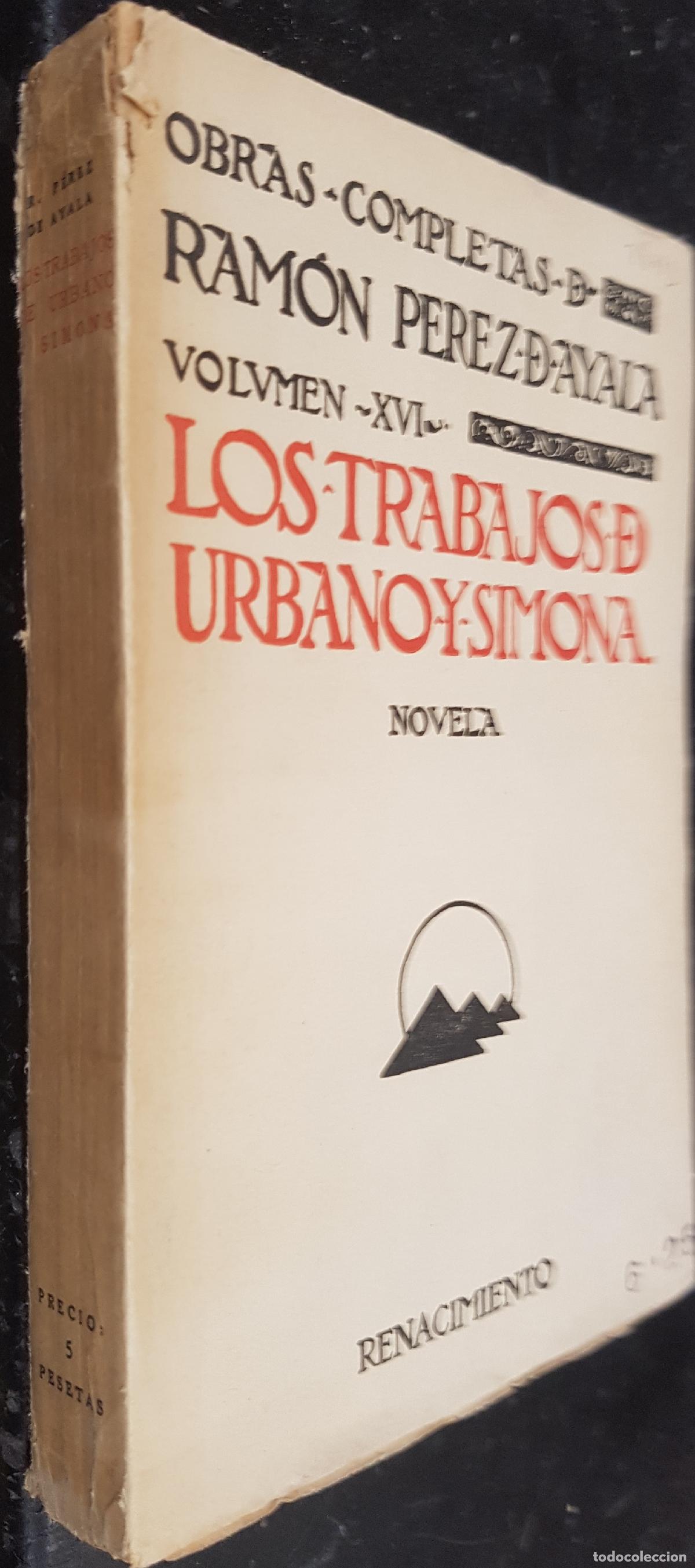 B&uuml;cher: Los trabajos de Urbano y Simona - P&Eacute;REZ DE AYALA, Ram&oacute;n: