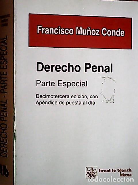 B&uuml;cher: Derecho penal, parte especial - Mu&ntilde;oz Conde, Francisco: