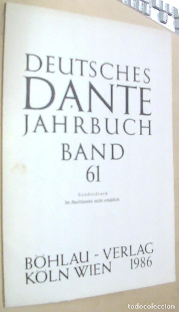 Libros: Quevedo und Dante. Deutsches Dante Jahrbuch. Band 61. Separata. Con dedicatoria aut&oacute;grafa - NOLTING