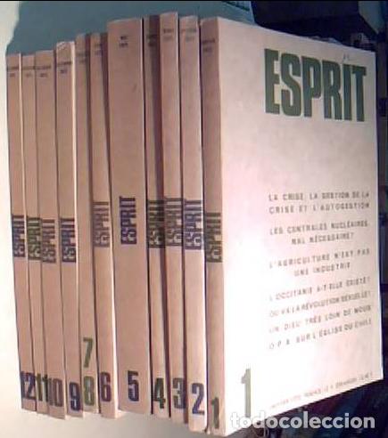 B&uuml;cher: Esprit. Anne 1975. COMPLET. 11 volumes - MOUNIER, Emmanuel (Fondateur) - AA. VV.: