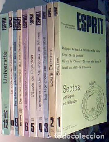 B&uuml;cher: Esprit. Charger la Culture et la Politiques. Anne 1978. COMPLET. 11 volumes - MOUNIER, Emmanuel (Fon