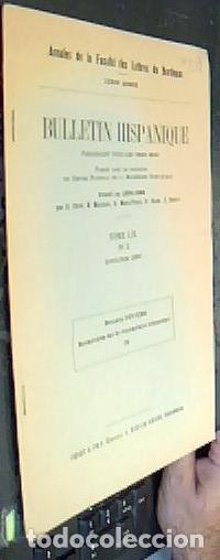 Livros em segunda m&atilde;o: Recherches sur le vocabulaire hispanique IV. Bulletin Hispanique paraissant tous les trois mois. Tom