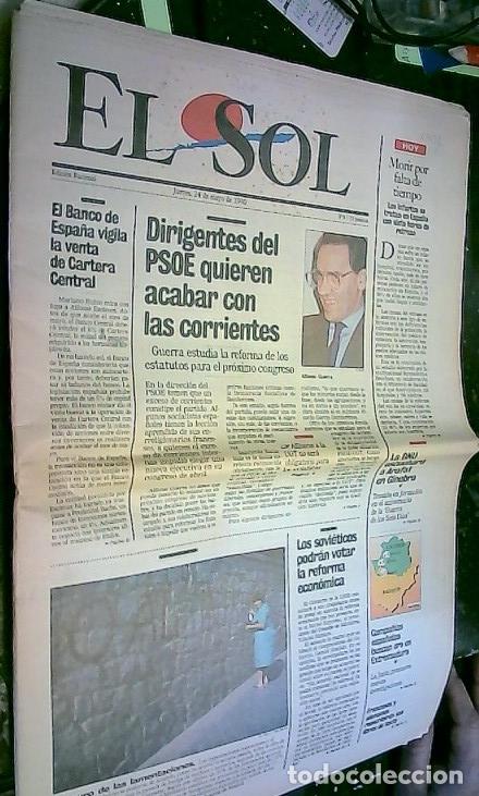 Livros em segunda m&atilde;o: El Sol. Edici&oacute;n Nacional. Jueves 24 de Mayo de 1990 Dirigentes del PSOE quieren acabar con las corri