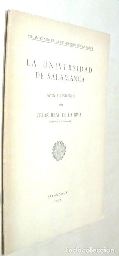 Libri di seconda mano: La Universidad de Salamanca. Apunte hist&oacute;rico - REAL DE LA RIVA, C&eacute;sar:
