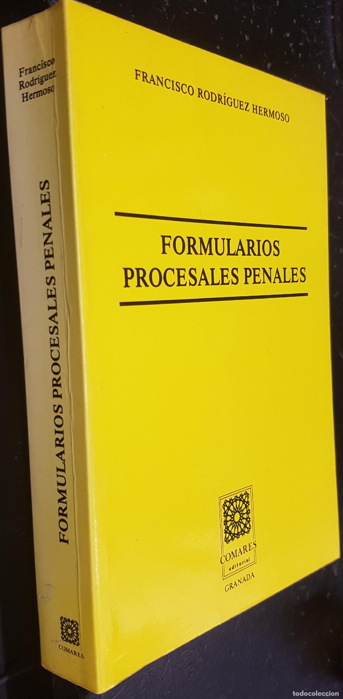 Libri di seconda mano: Formularios procesales penales - RODR&Iacute;GUEZ HERMOSO, Francisco: