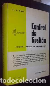 Livros em segunda m&atilde;o: Control de gesti&oacute;n. Higher Control in Management - ROSE, T. G.: