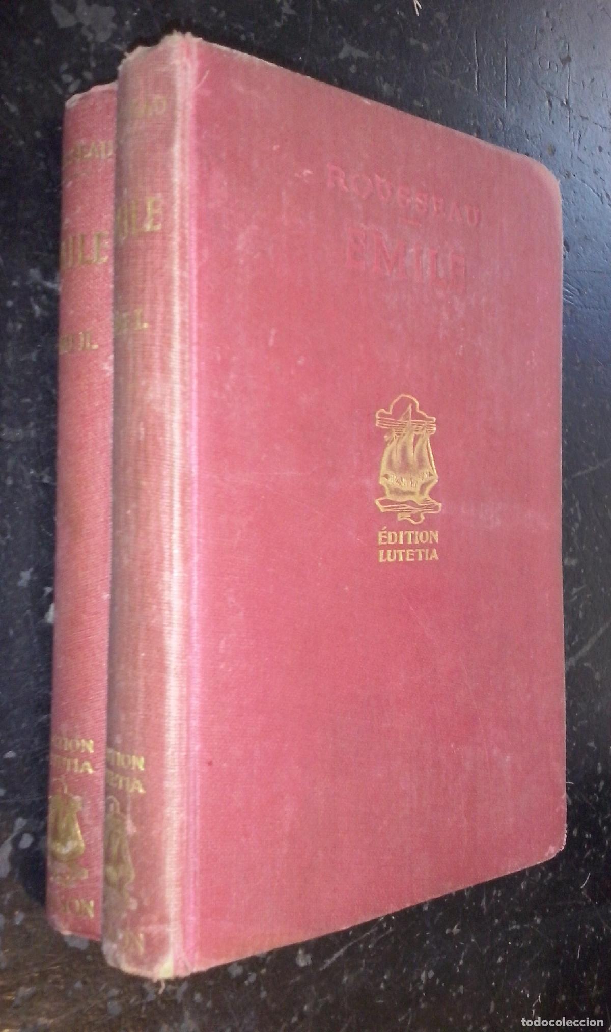 Libros: &Eacute;mile or de l &eacute;ducation. 2 tomos - ROUSSEAU, J. J.: