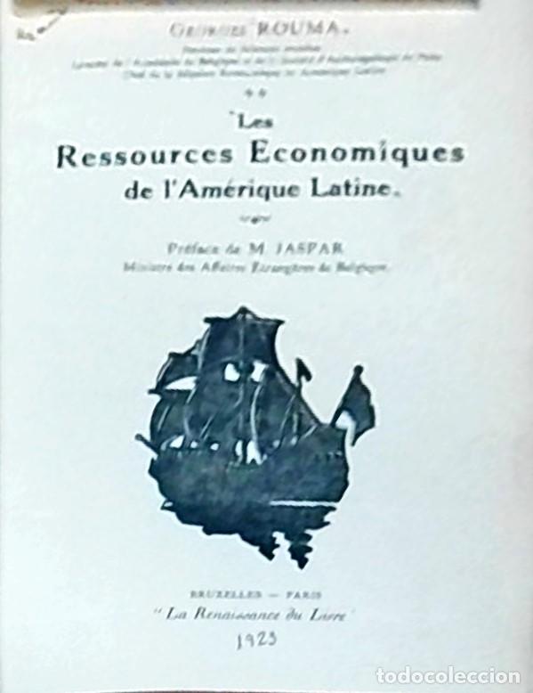 Libros: Les ressources economiques de l'Amerique Latine - ROUMA, Georges:
