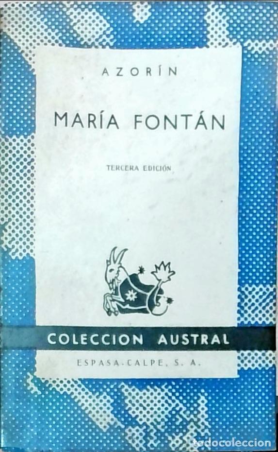 Libros: Mar&iacute;a Font&aacute;n - Azor&iacute;n: - Foto 1