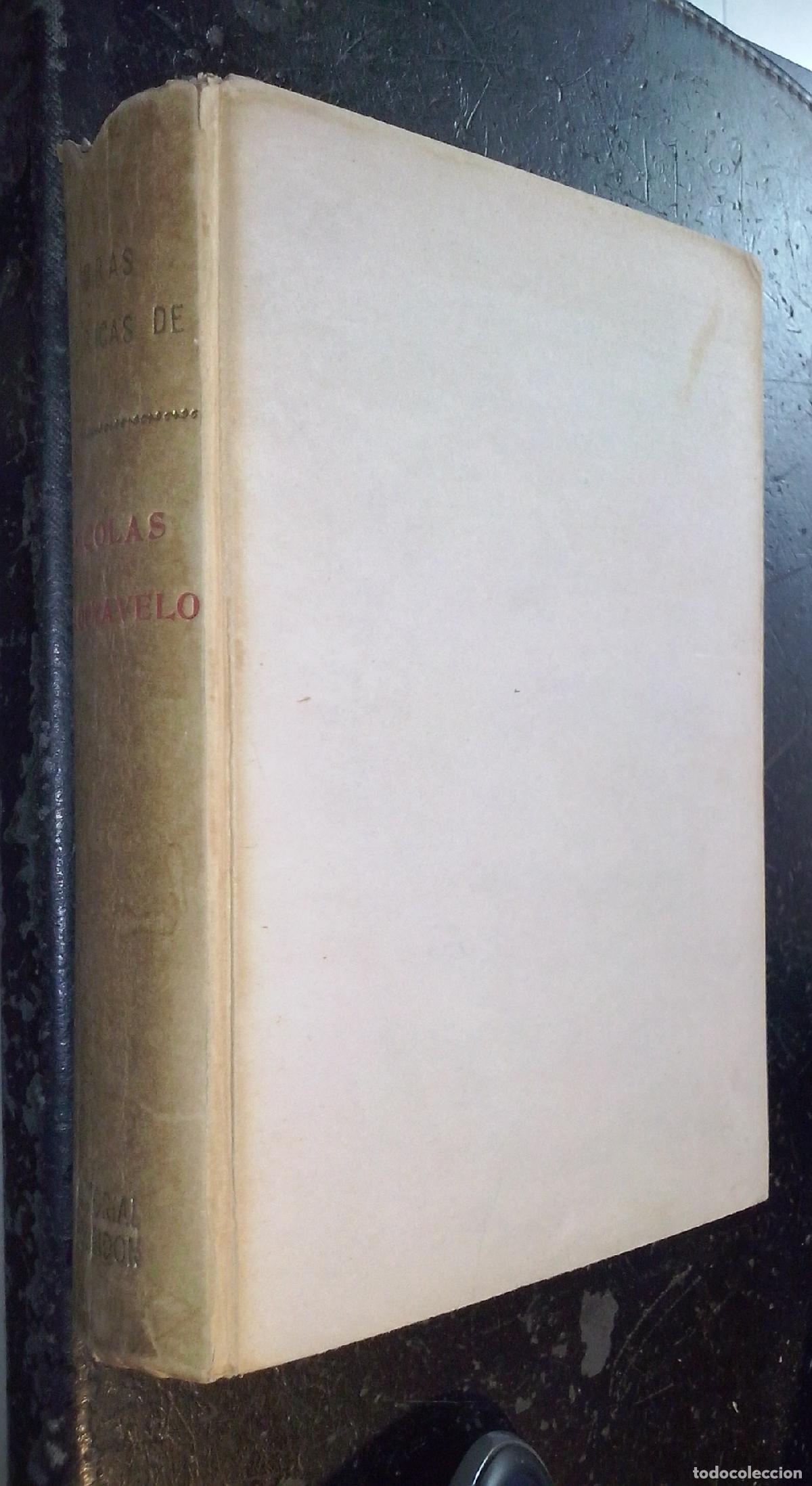 Libros: Obras hist&oacute;ricas de... - MAQUIAVELO, Nicol&aacute;s: