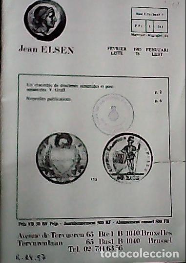 Libri di seconda mano: Jean Elsen. Liste 76. Fevrier. 1985. 607 items - CATALOG LISTE: