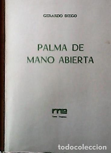 Livros em segunda m&atilde;o: Palma de mano abierta - Diego, Gerardo :