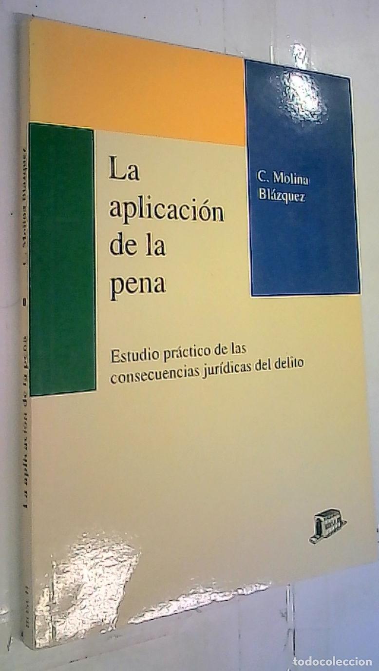 Libros: La aplicaci&oacute;n de la pena : estudio pr&aacute;ctico de las consecuencias jur&iacute;dicas del delito - Molina Bl&aacute;zq