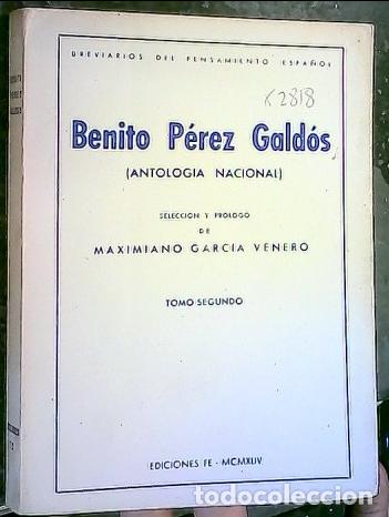 B&uuml;cher: Antolog&iacute;a nacional. - P&Eacute;REZ GALD&Oacute;S, Benito: