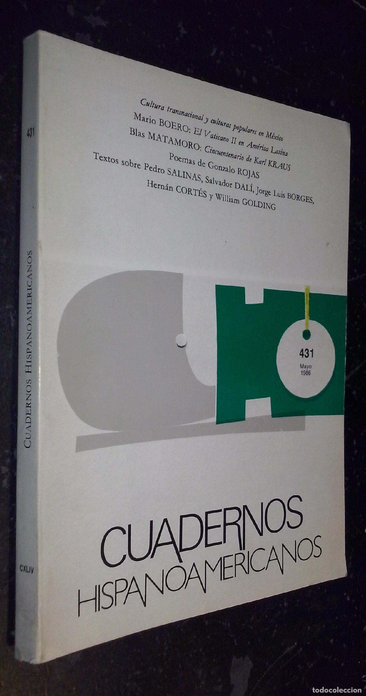 Libros: Cuadernos hispanoamericanos. N&ordm; 431 - REVISTA: - Foto 1