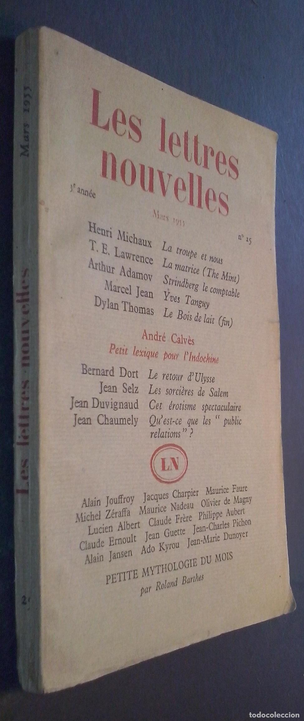 Libros: Les Lettres Nouvelles. Mars 1955. N&ordm; 25 - REVISTA:
