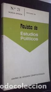 Libri di seconda mano: Revista de estudios pol&iacute;ticos. Nueva &eacute;poca. N&int; 21. Mayo-Junio 1981 - REVISTA: