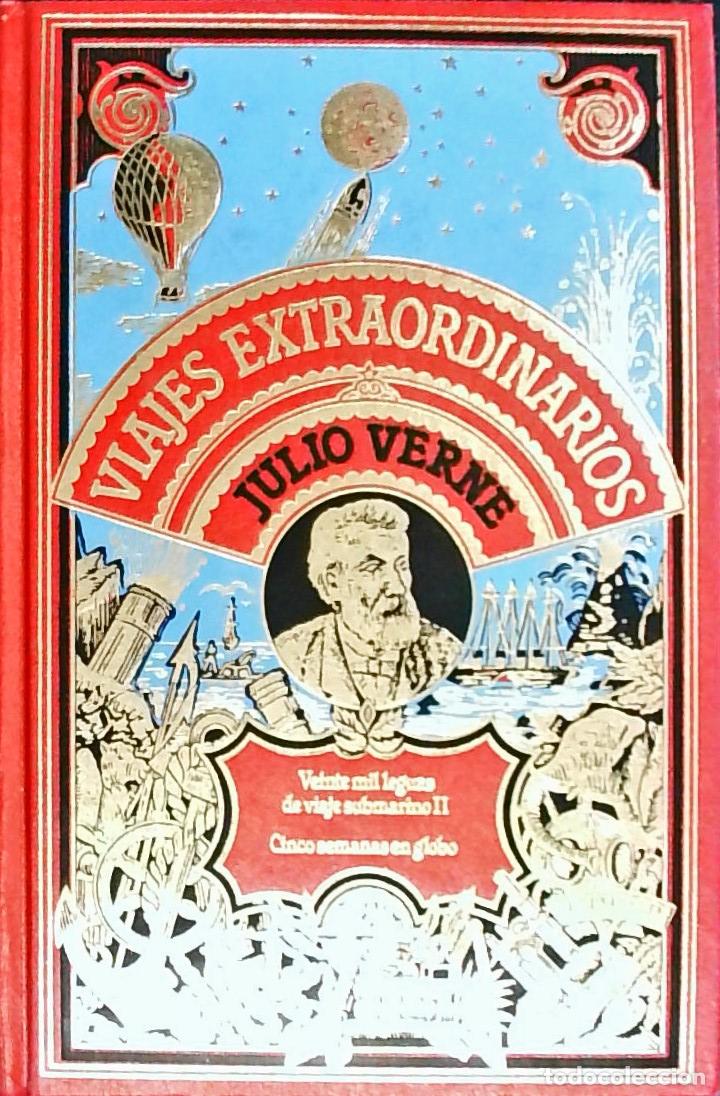 Libri di seconda mano: Veinte mil leguas de viaje submarino, Tomo II. Cinco semanas en globo - Verne, Julio: