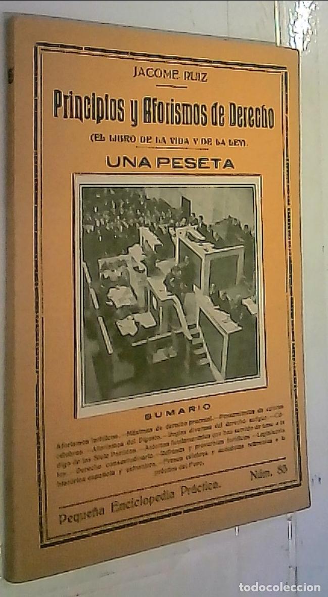 B&uuml;cher: Principios y aforismos de derecho (el libro de la vida y de la Ley) - RUIZ, J&aacute;come: