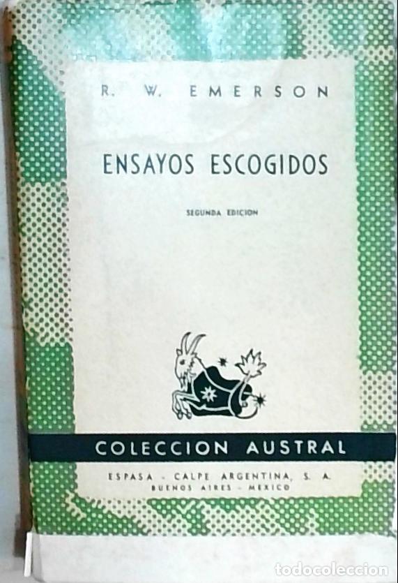 Libros: Ensayos escogidos - Emerson, R. W.: