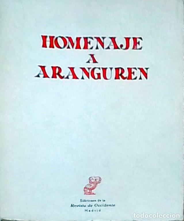 Libros: Homenaje a Aranguren - AA. VV.: - Foto 1