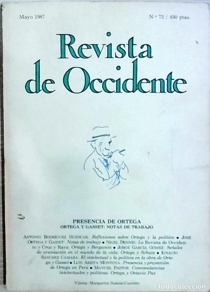 Libri di seconda mano: Revista de Occidente (N&uacute;mero 72, monogr&aacute;fico &rdquo;Presencia de Ortega&rdquo;) - Autores Varios: