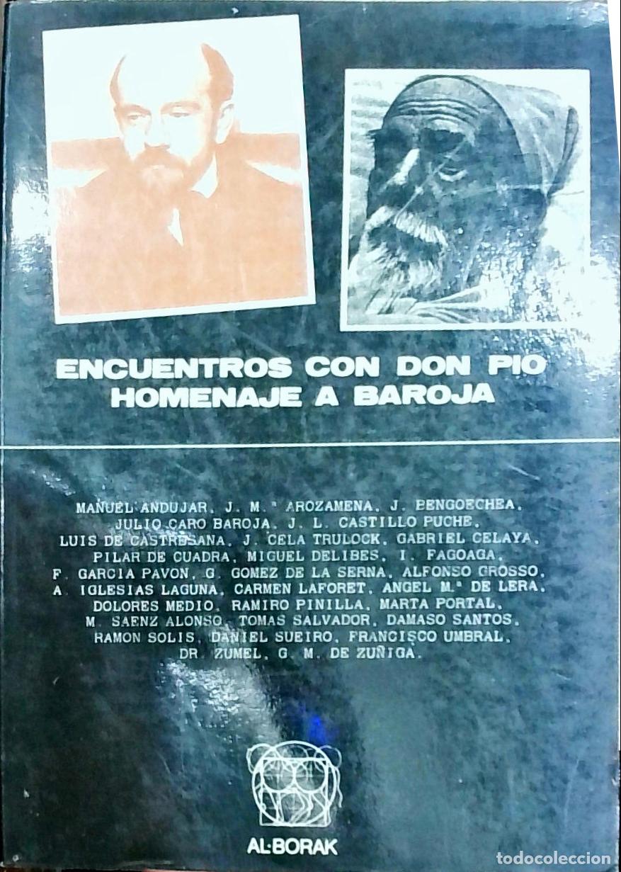 Libros: Encuentros con Don P&iacute;o: Homenaje a Baroja - Autores Varios (Manuel And&uacute;jar y otros):