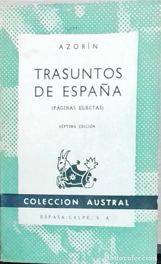 Libros: Trasuntos de Espa&ntilde;a (P&aacute;ginas selectas) - Azor&iacute;n: - Foto 1