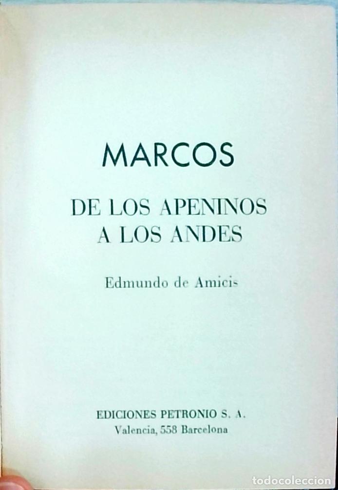 Livres: Marcos: De los Apeninos a los Andes - Edmundo de Amicis: