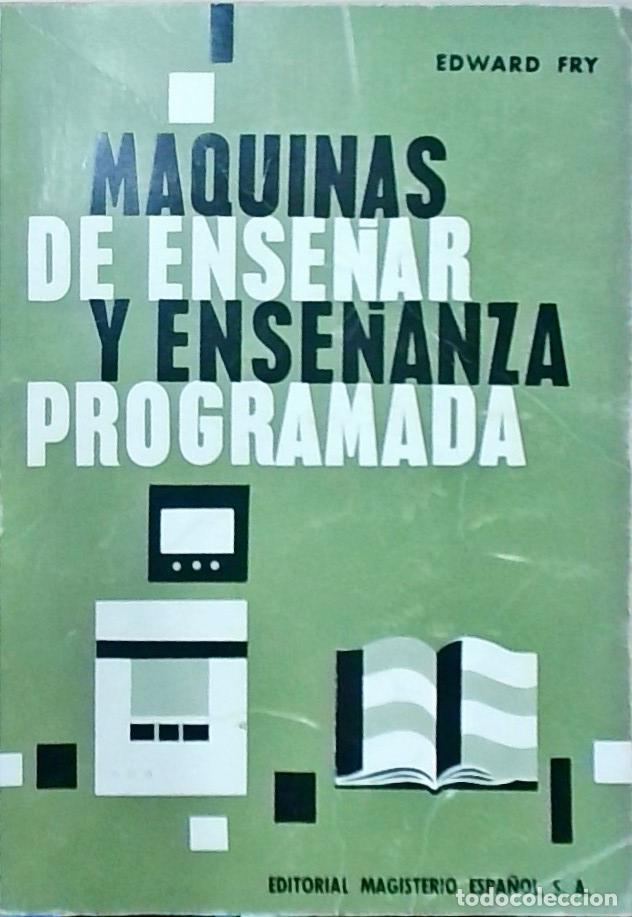 Libros: M&aacute;quinas de ense&ntilde;ar y ense&ntilde;anza programada - Edward Fry: - Foto 1