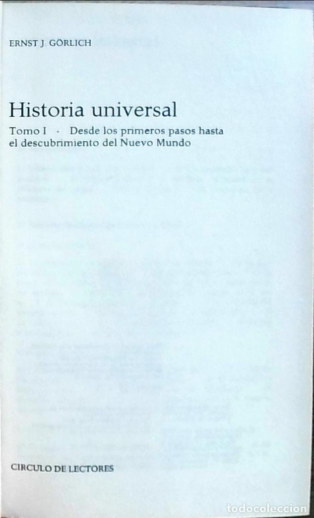 books: Historia universal. Tomo I: Desde los primeros pasos hasta el descubrimiento del Nuevo Mundo - Ernst