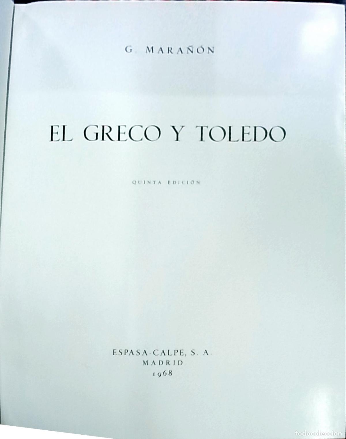 Libros: El Greco y Toledo - Gregorio Mara&ntilde;&oacute;n: - Foto 1