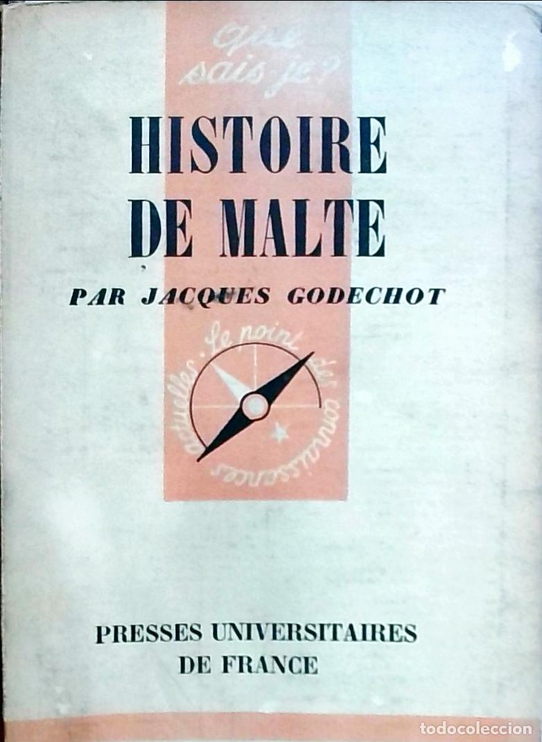 Libros: Histoire de Malte - Jacques Godechot: - Foto 1