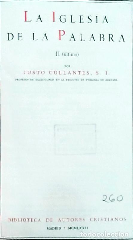 B&uuml;cher: La Iglesia de la Palabra (Volumen II) - Justo Collantes:
