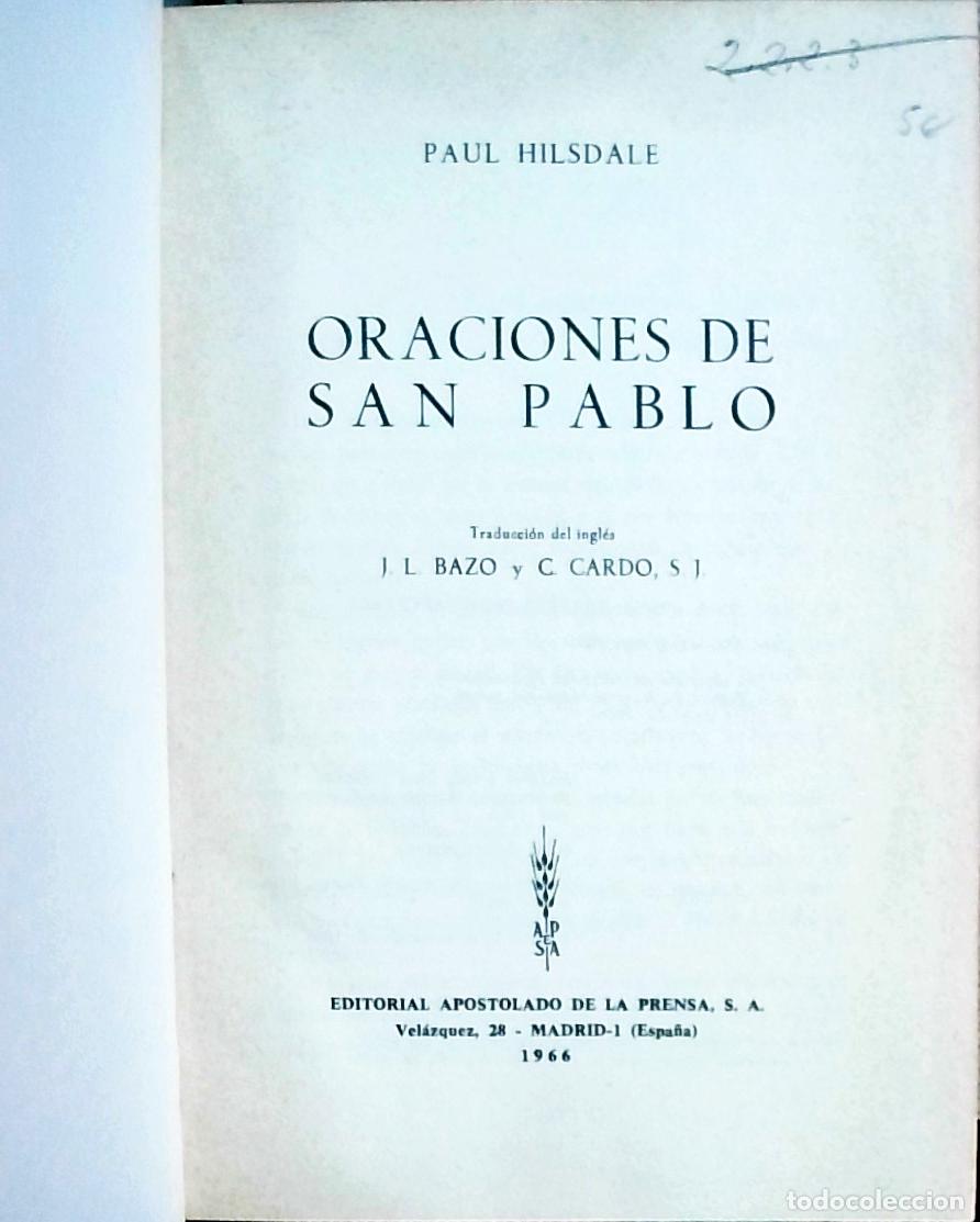 Libri di seconda mano: Oraciones de San Pablo - Paul Hilsdale: