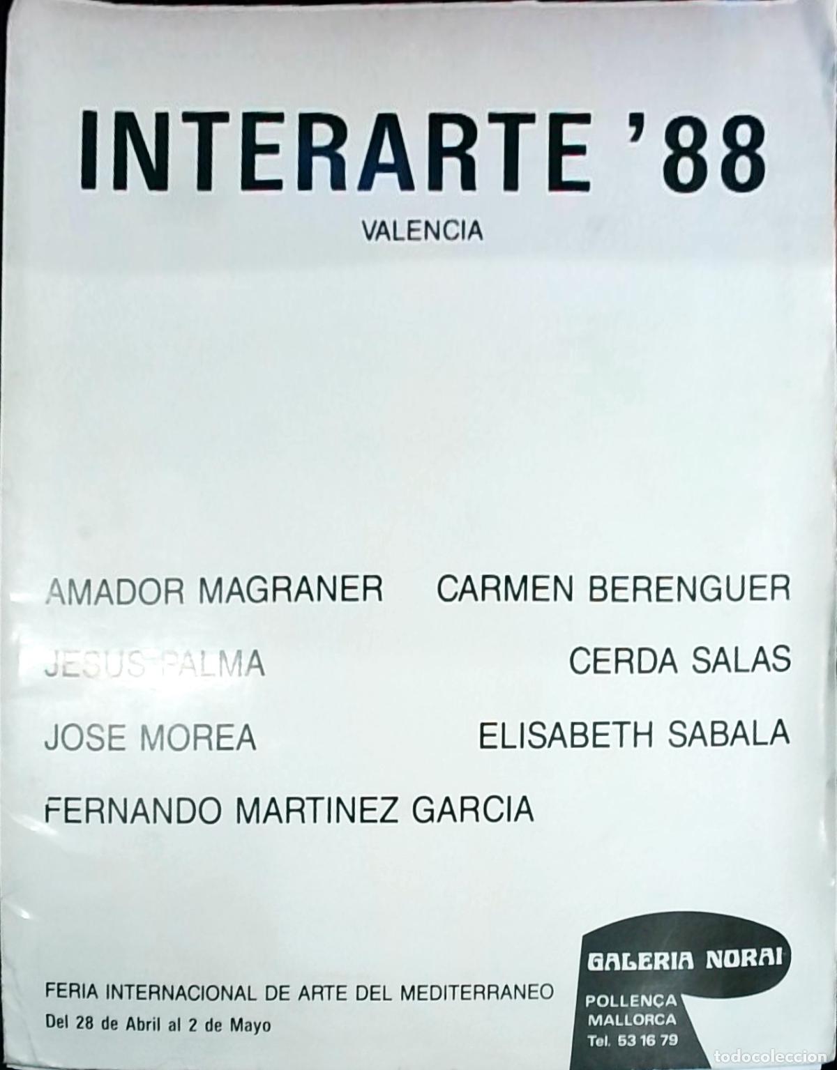 Libri di seconda mano: Interarte '88. Valencia: Feria Internacional de Arte del Mediterr&aacute;neo. Carpeta con 10 l&aacute;minas - REVI