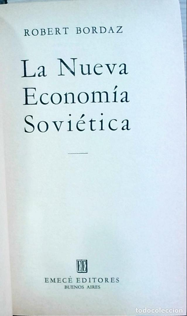 Libros: La nueva econom&iacute;a sovi&eacute;tica - Robert Bordaz: