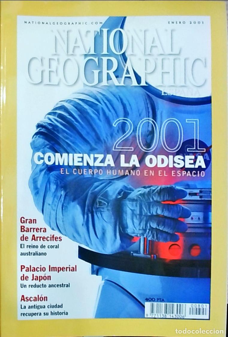 Libros: Nationa Geographic Espa&ntilde;a. Enero: 2001 comienza la odisea, el cuerpo humano en el espacio - REVISTA: