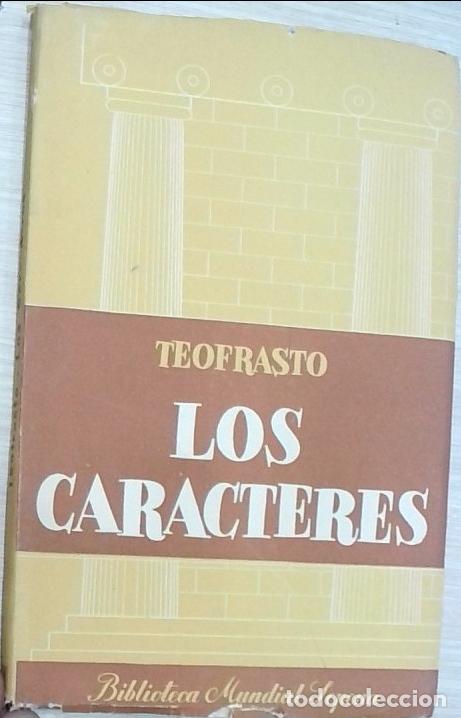 Libros: Los caracteres - Teofrasto: - Foto 1
