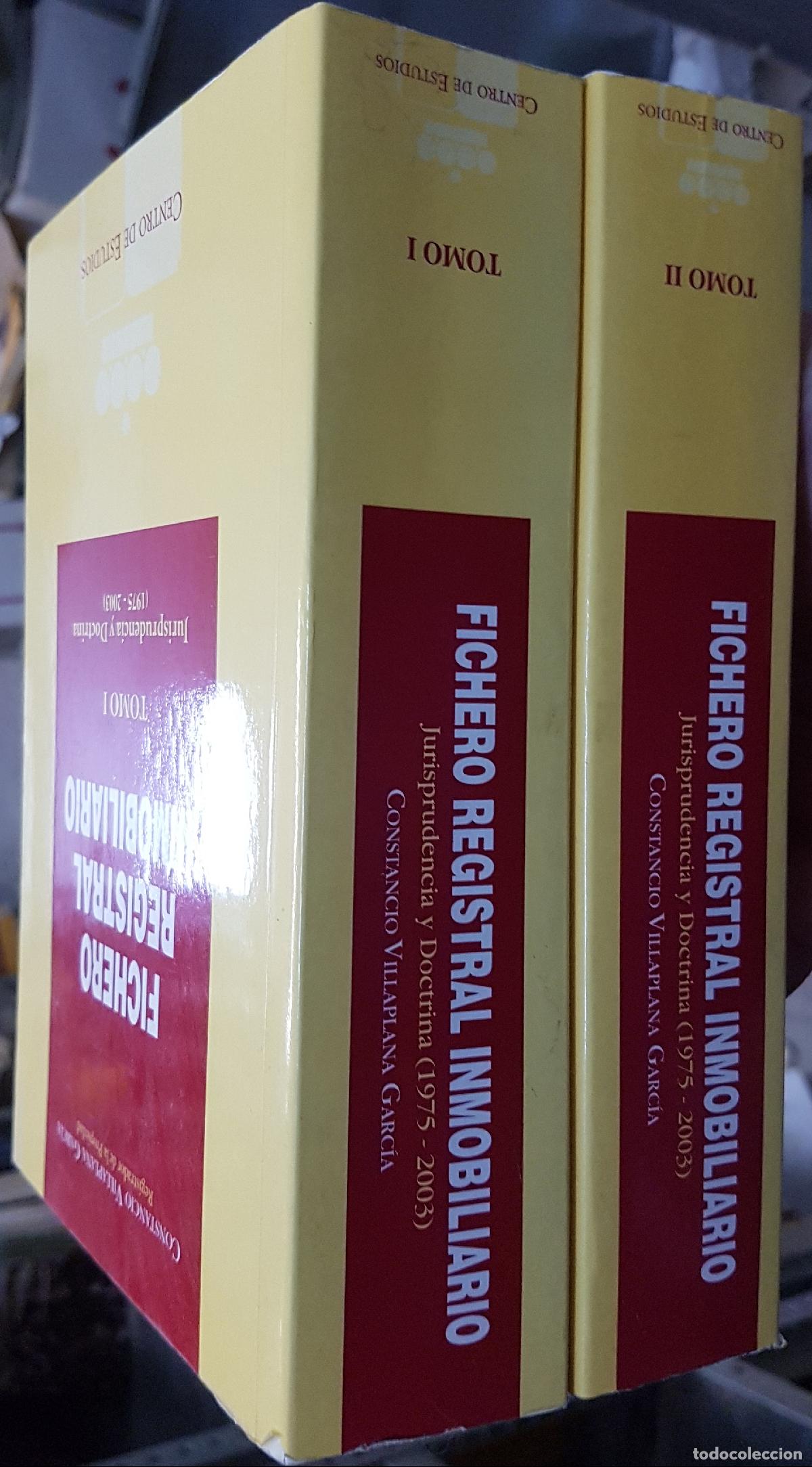 Libri di seconda mano: Fichero registral inmobiliario. 2 tomos Jurisprudencia y Doctrina (1975 - 2003) - VILLAPLANA GARC&Iacute;A,