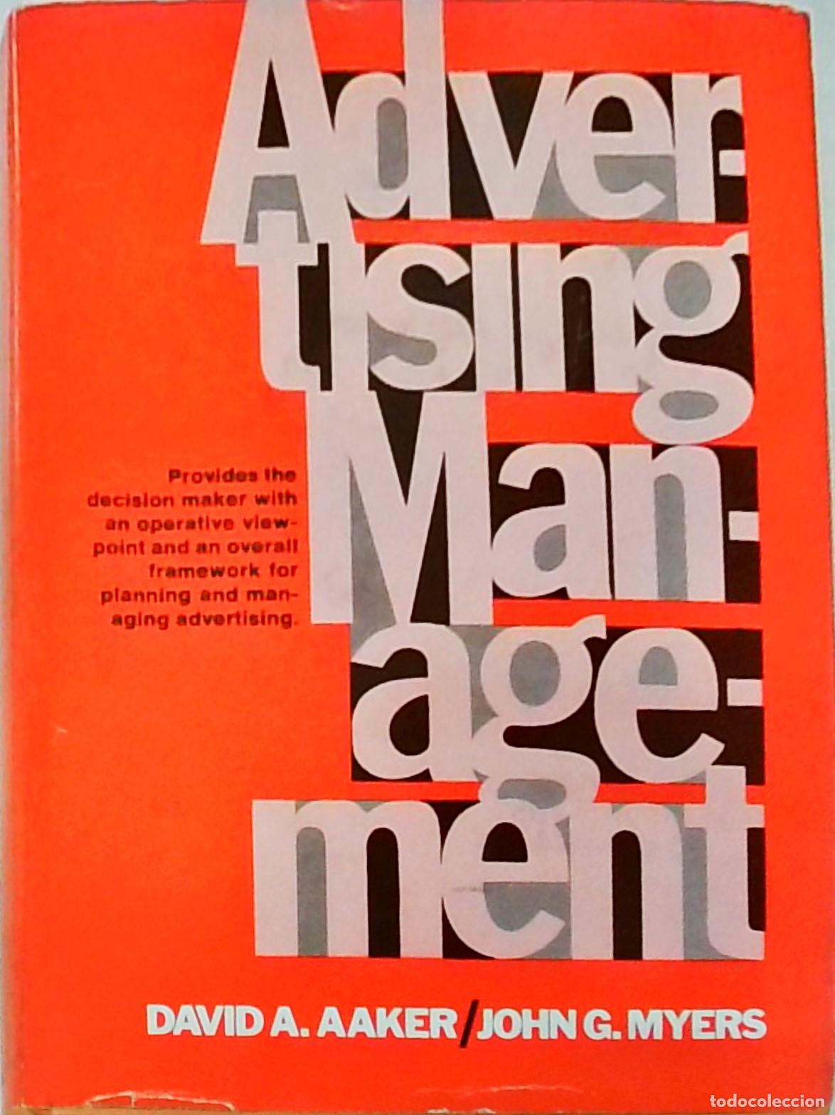 B&uuml;cher: Advertising Management - AAKER, David A. and MYERS, John G.: